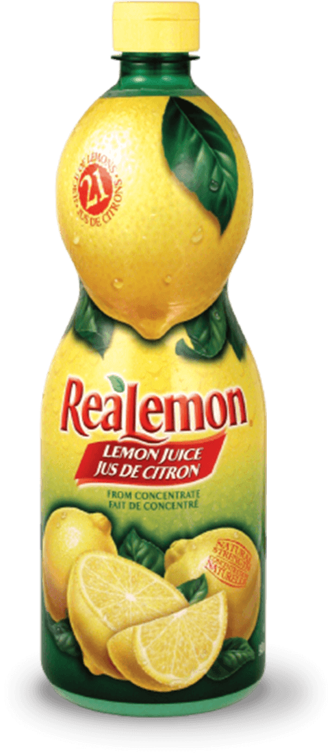 Bottle of ReaLemon lemon juice