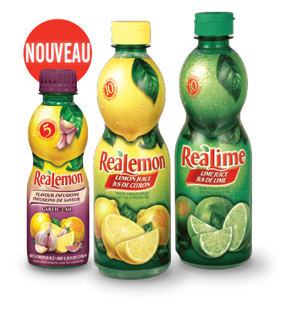 Bouteilles de ReaLemon et de ReaLime  annoncées 