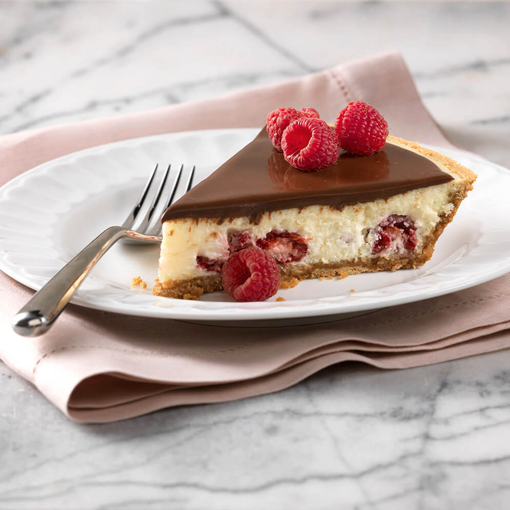  Recette avec du ReaLemon : Gâteau au fromage, au chocolat et aux framboises 