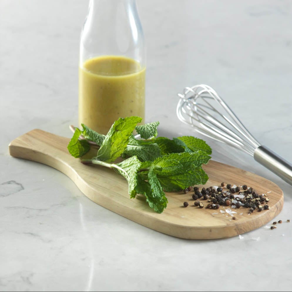  Easy Lemon Garlic Vinaigrette in jar recipe made with ReaLemon Flavour Infusions Garlic 