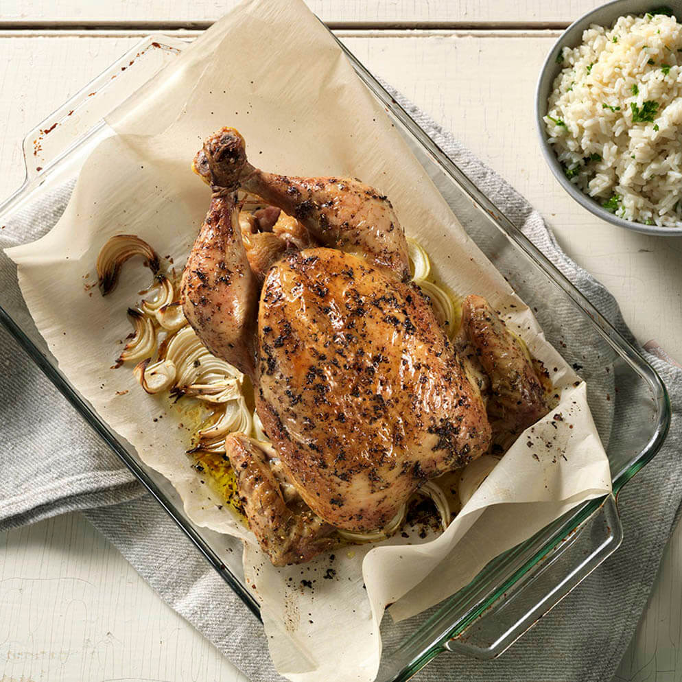  Recette avec du ReaLemon : Poulet grillé à l'estragon et au citron dans un plat à rôtir 