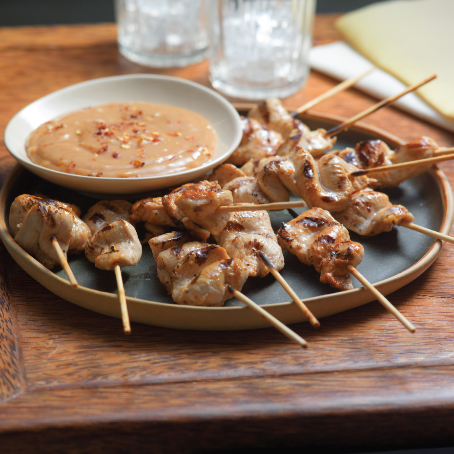  Brochettes de poulet à la thaïlandaise 